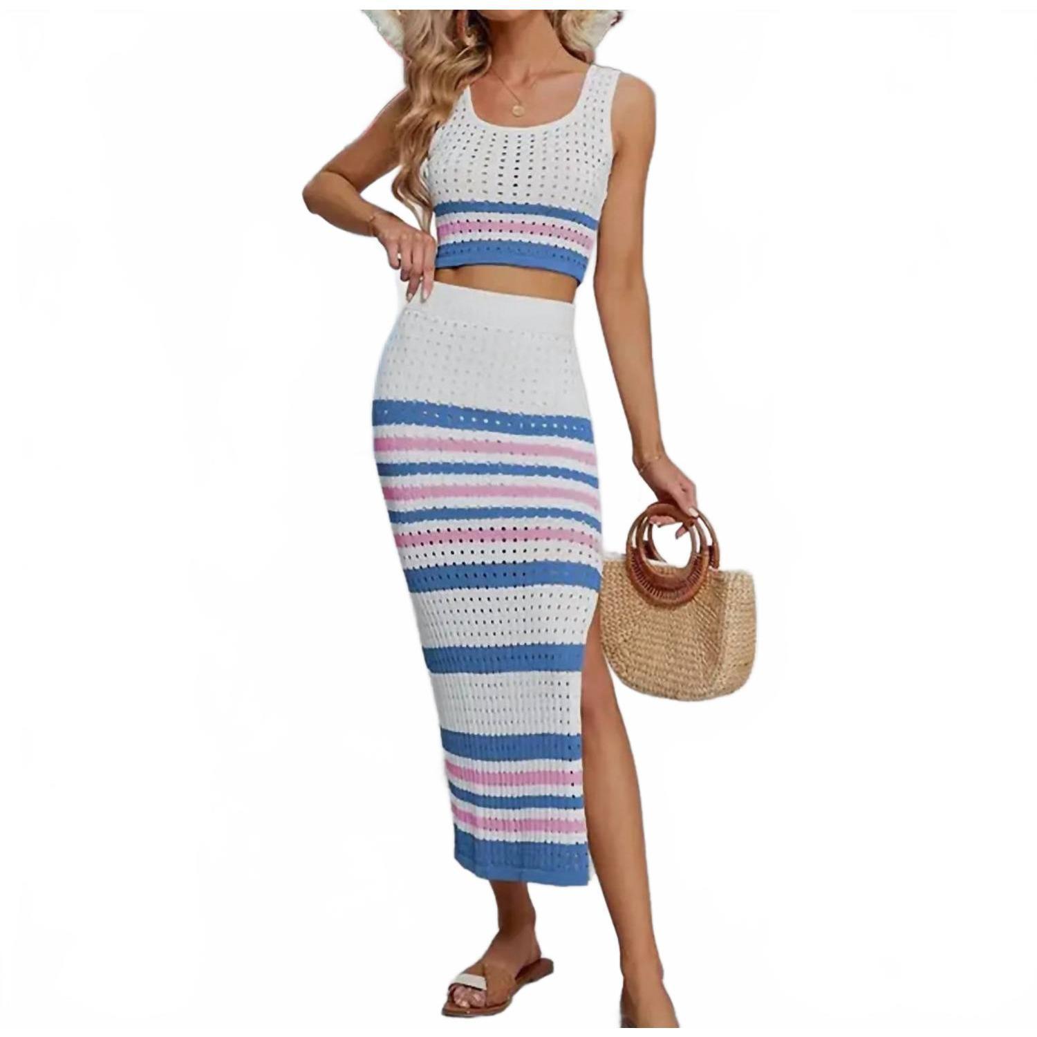 New Doublju Madison Set In Blue/White